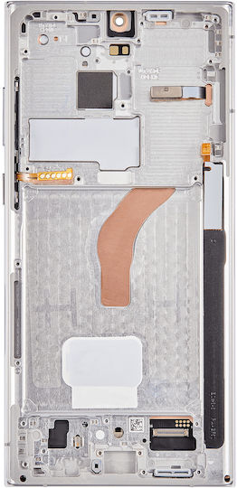Oled Assembly Frame Samsung Galaxy S22 Ultra 5g Service Pack Phantom White