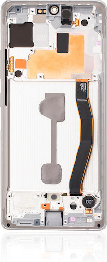 Oled Assembly Frame Samsung Galaxy S10 Lite Service Pack Prism White
