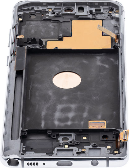 Oled Assembly Frame Samsung Galaxy Note 10 Lite Aftermarket Plus Aura Glow Silver