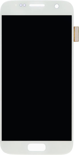 Oled Ersatzbildschirm Ohne Rahmen Samsung Galaxy S7 Service Pack Weiß Perle