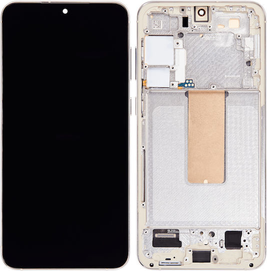Oled Assembly Frame Samsung Galaxy S23 Plus Us & International Aftermarket Plus Cream