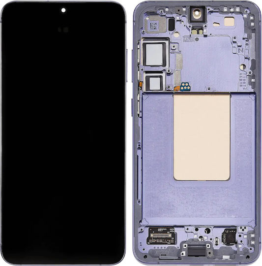 OLED Ersatzbildschirmrahmen Samsung Galaxy S24 Plus 5G US & Internationale Version Service Pack Kobaltblau Violet