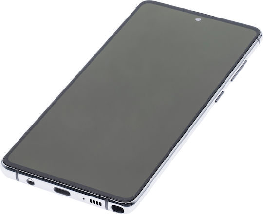 Oled Assembly Frame Samsung Galaxy Note 10 Lite Aftermarket Plus Aura Glow Silver
