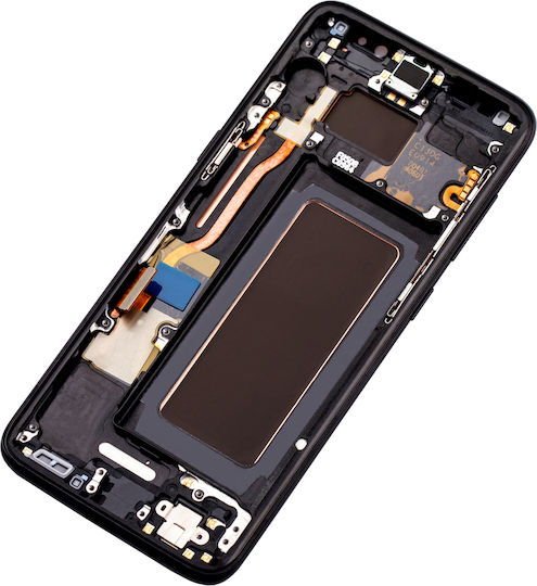 OLED Montage Rahmen Samsung Galaxy S8 Makel Grad B Mitternachts-Schwarz