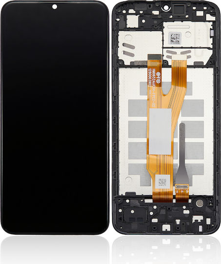 LCD Ersatzbildschirm mit Rahmen Samsung Galaxy A03 Core A032 2021 Service Pack Schwarz