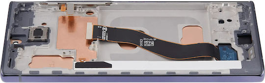 Lcd Assembly Frame Without Fingerprint Sensor Samsung Galaxy Note 10 Us & International Aftermarket Incell Aura Black
