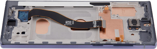 Lcd Assembly Frame Without Fingerprint Sensor Samsung Galaxy Note 10 Us & International Aftermarket Incell Aura Black