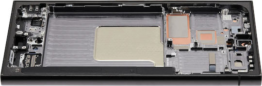 OLED Ersatzbildschirm mit Rahmen Samsung Galaxy S24 Ultra Service Pack Titanium Schwarz