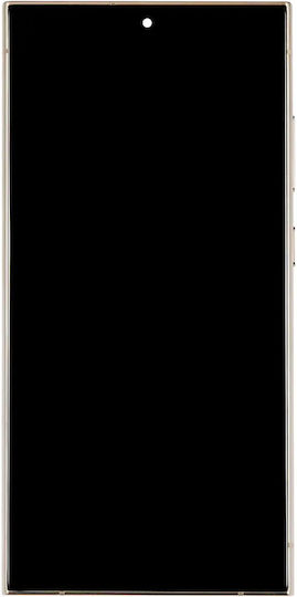 OLED Ersatzbildschirm mit Rahmen Samsung Galaxy S24 Ultra Service Pack Titan Gelb