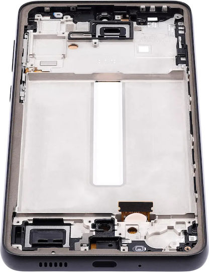 OLED Ersatzbildschirmrahmen Samsung Galaxy A33 5G A336 2022 Aftermarket Plus Schwarz