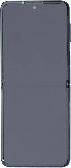 Вътрешен OLED модул с рамка съвместим Samsung Galaxy Z Flip 3 5G US и International Aftermarket Plus Phantom Black