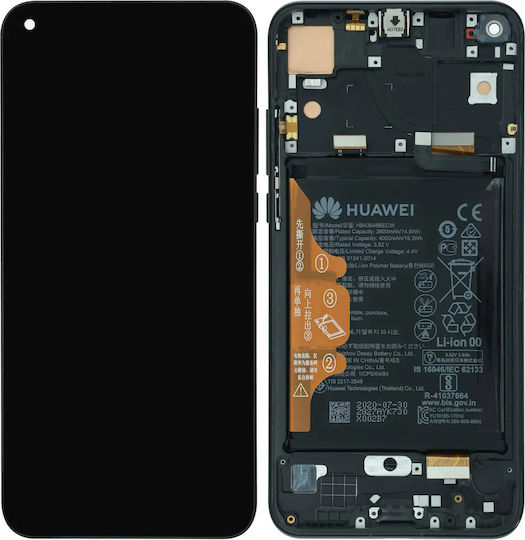 Lcd Assembly Frame Honor View 20 2018 Service Pack Midnight Black