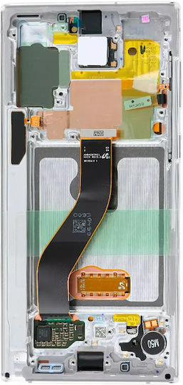 Oled Assembly Frame Samsung Galaxy Note 10 Service Pack Aura White