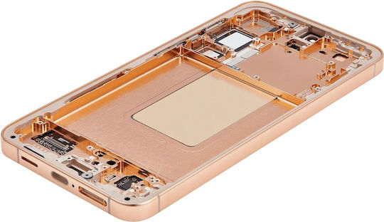 OLED Ersatzbildschirmrahmen Samsung Galaxy S24 Plus 5G US & Internationale Version Service Pack Sandstein-Orange