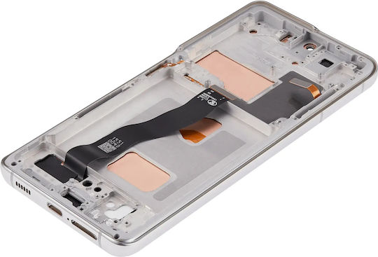 Lcd Assembly Frame Without Fingerprint Sensor Samsung Galaxy S21 Ultra Us & International Aftermarket Incell Phantom Silver