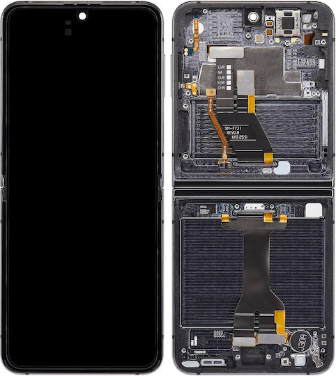 Ansamblu OLED intern cu ramă Samsung Galaxy Z Flip 5 5G US și internațional aftermarket Plus Graphite