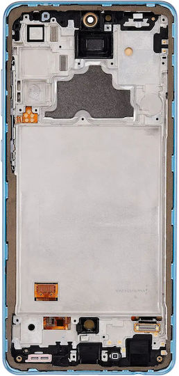 Oled Assembly Frame Samsung Galaxy A72 A725 2021 Aftermarket Plus Awesome Blue