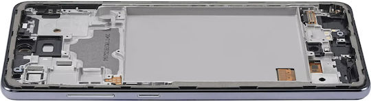 Oled Asamblare cu ramă Samsung Galaxy A72 A725 2021 Aftermarket Plus Awesome Negru