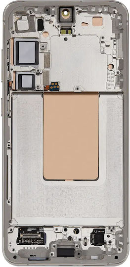 Oled Ersatzbildschirm mit Rahmen Samsung Galaxy S24 Plus 5G US & Internationale Version Nachrüstteil Plus Bernstein Gelb