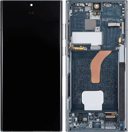 Oled Ersatzbildschirmrahmen Samsung Galaxy S22 Ultra 5G US & Internationale Version Nachmarkt Pro 120Hz Grüne