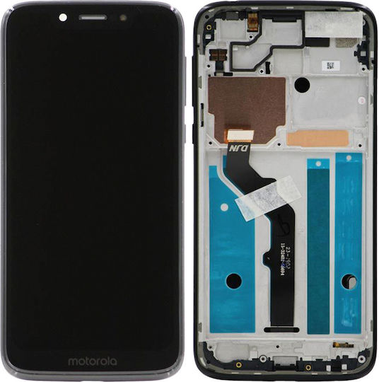 Lcd Assembly Frame Motorola Moto G7 Play Xt1952 2019 T-mobile Revvlry Genuine Oem Starry Black
