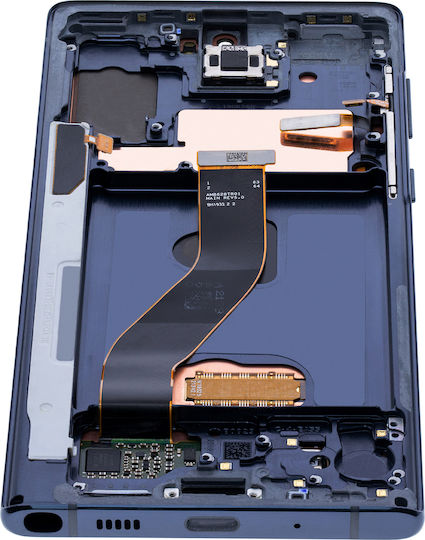 Oled Assembly Frame Samsung Galaxy Note 10 Service Pack Aura Glow Silver