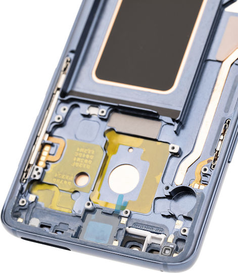 Oled Ersatzbildschirm mit Rahmen Samsung Galaxy S9 Plus Nachbau Plus Korallenblau