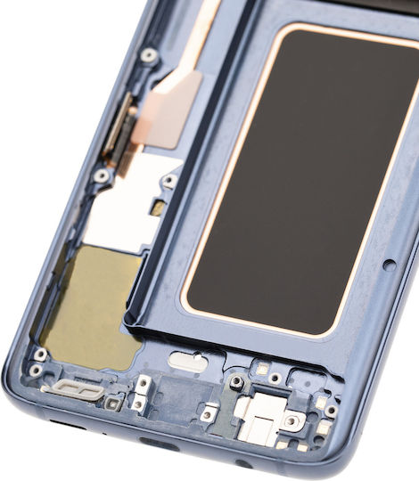 Oled Ersatzbildschirm mit Rahmen Samsung Galaxy S9 Plus Nachbau Plus Korallenblau
