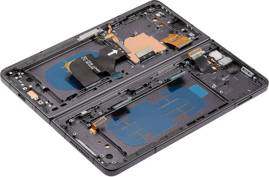 Inner Oled Assembly Frame Samsung Galaxy Z Fold 4 5g Us & International Service Pack Phantom Black
