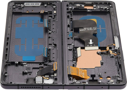 Inner Oled Assembly Frame Samsung Galaxy Z Fold 4 5g Us & International Service Pack Phantom Black
