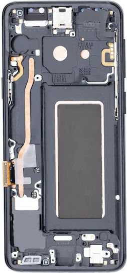 Oled Assembly Rahmen Samsung Galaxy S9 Aftermarket Plus Mitternachts-Schwarz