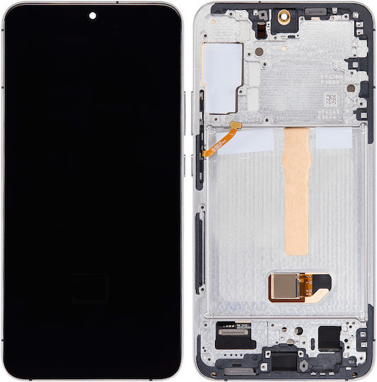 Oled Assembly Frame Samsung Galaxy S22 Plus 5g Us & International Version Aftermarket Plus White