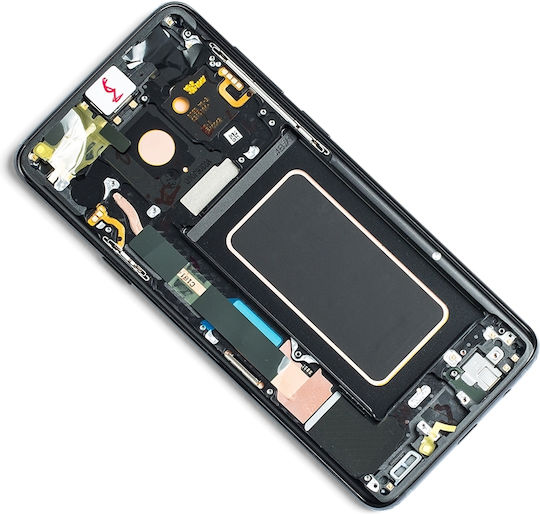 OLED модул с рамка Samsung Galaxy S9 Plus Service Pack полунощно черен
