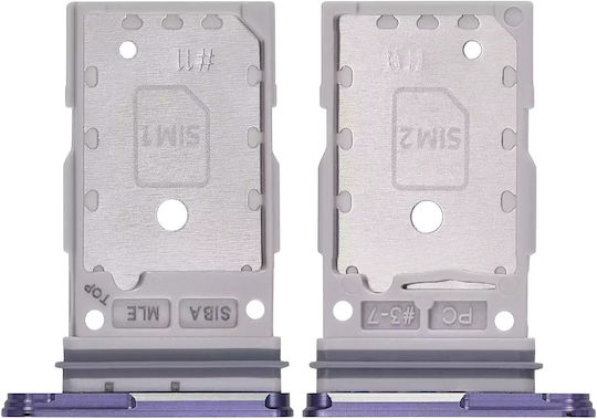 Dual Sim Card Tray Samsung Galaxy S24 5g S24 Plus 5g Cobalt Violet
