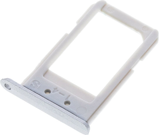 Sim Card Tray Samsung Galaxy S6 Edge Plus White Pearl Silver