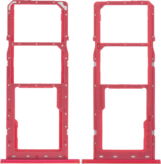 Dual SIM Kartenhalter Samsung Galaxy A02s A025 2020 A03 A035 2021 Rot