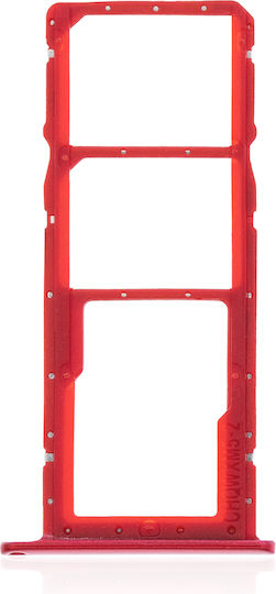Dual Sim Card Tray Huawei Y7 2019 Coral Red