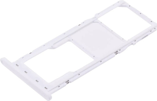 Einzelne SIM/SD-Kartenhalter Samsung Galaxy A02s A025 2020 A03 A035 2021 Weiß