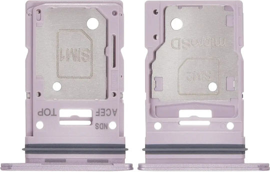 Dual SIM Kartenhalter Samsung Galaxy A35 A356 2024 Premium Flieder