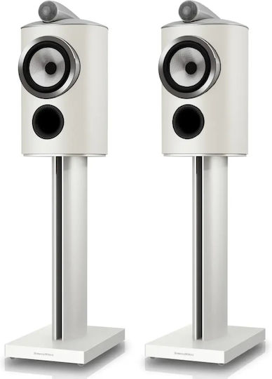 Bowers & Wilkins Pereche de boxe Hi-Fi de bibliotecă cu 2 căi Warm White