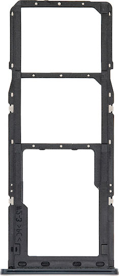 Dual SIM Kartenhalter Samsung Galaxy A51 4G A515 2019 Prism Crush Schwarz