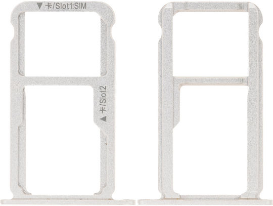 Sim Card Tray Huawei Honor 8 Moonlight Silver