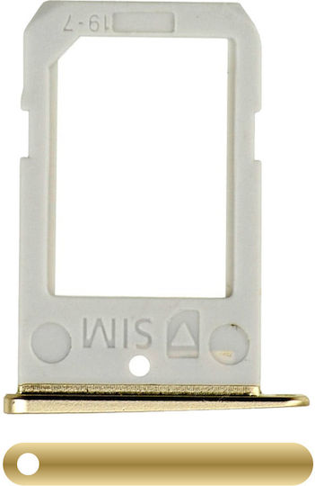 Sim Card Tray Samsung Galaxy S6 Edge Gold