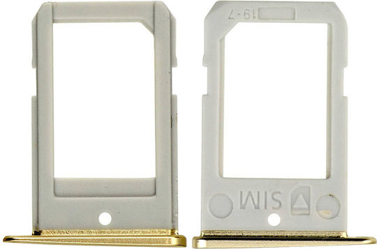 Sim Card Tray Samsung Galaxy S6 Edge Gold