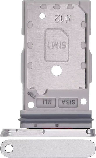 Dual SIM/SD Kartenhalter Samsung Galaxy S24 5G S24 Plus 5G Marmor Grau