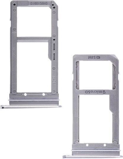 Single Sim Card Tray Samsung Galaxy S7 Edge Silver