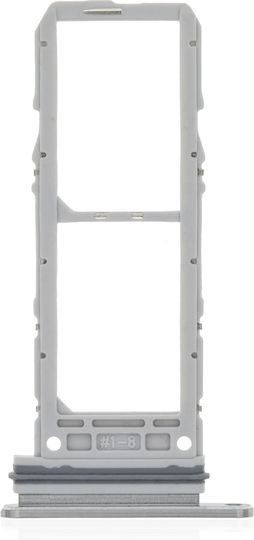 Dual Sim Card Tray Samsung Galaxy Note 10 Aura Glow Silver