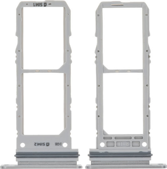Dual Sim Card Tray Samsung Galaxy Note 10 Aura Glow Silver
