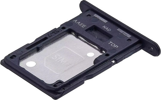 Dual SIM Kartenhalter Samsung Galaxy A15 A155 2023 Mutiges Schwarz