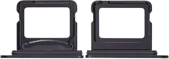 Dual Sim Card Tray Iphone 16 16 Plus Black